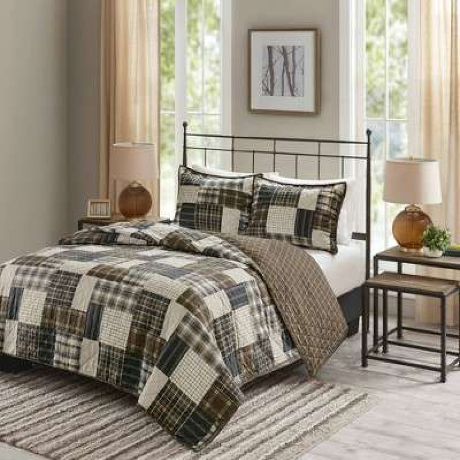 Coverlet Bedding Sets * | Wholesale Madison Park Hilltop Reversible Coverlet Set