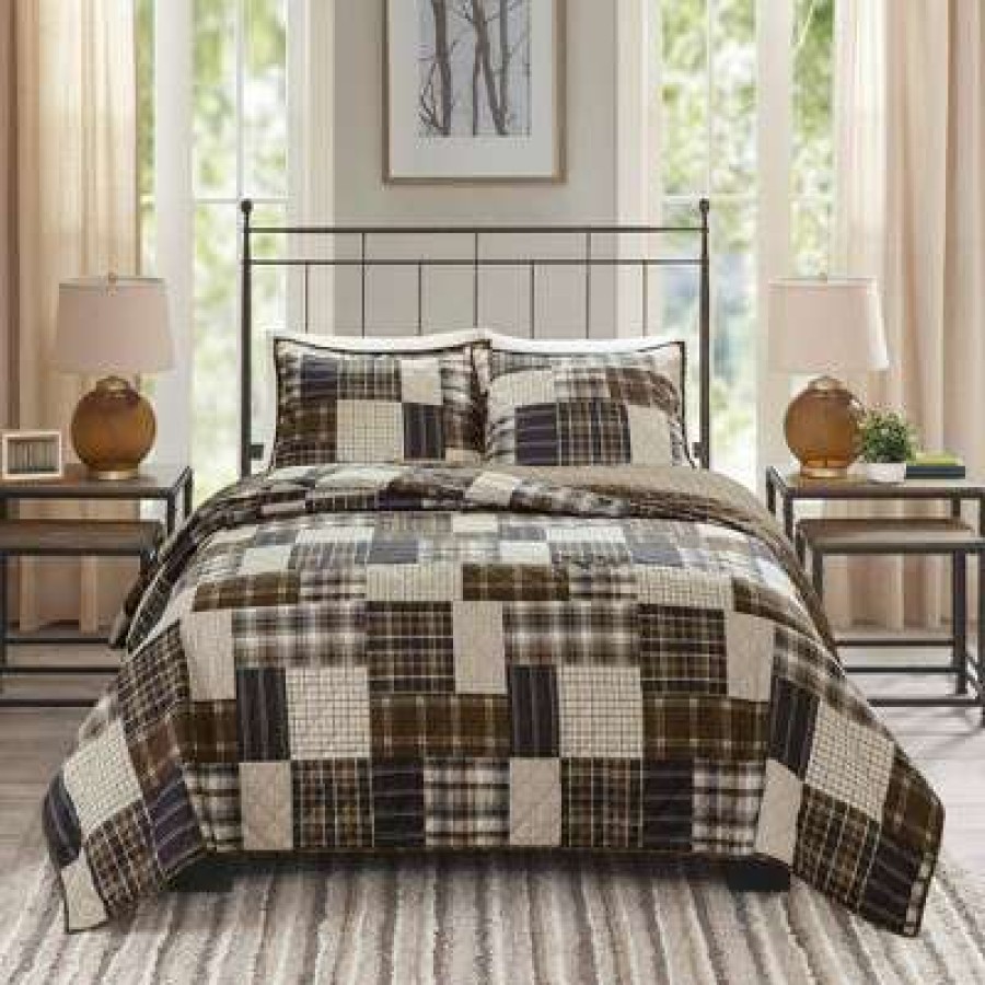 Coverlet Bedding Sets * | Wholesale Madison Park Hilltop Reversible Coverlet Set