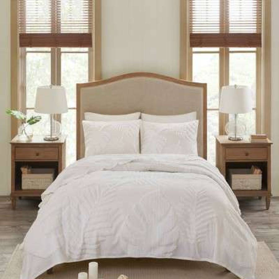 Coverlet Bedding Sets * | Best Reviews Of Madison Park Ceiba Tufted Cotton Chenille Coverlet Set