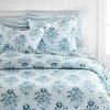 Duvet Cover Bedding Sets * | Promo Rohan Organic Duvet Set Martha Stewart Blue