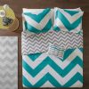 Comforter Bedding Sets * | Wholesale Leo Reversible Large Chevron Print Comforter Set