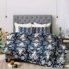 Comforter Bedding Sets * | Deals King Heather Dutton Geometric Mythos Comforter Set Blue Deny Designs