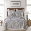 Quilt Bedding Sets * | Flash Sale Coronado Floral Quilt And Pillow Sham Set Levtex Home