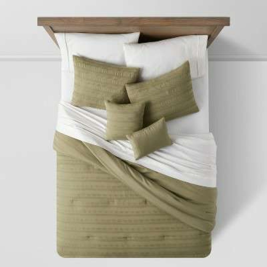 Comforter Bedding Sets * | Best Pirce Westmont Waffle Stripe Comforter Bedding Set Threshold