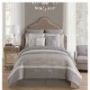 Comforter Bedding Sets * | Cheap Taupe Arcadia Comforter Set 8Pc Vcny