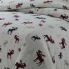 Duvet Cover Bedding Sets * | Deals Plaid Moose Cotton Flannel Printed 3Pc Oversized Duvet Set Tribeca Living Multicolored