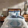 Comforter Bedding Sets * | Top 10 Ink+Ivy 3Pc Nova Comforter Mini Set Blue