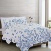 Quilt Bedding Sets * | Flash Sale Great Bay Home Raelynn Floral Printed Quilt Set King