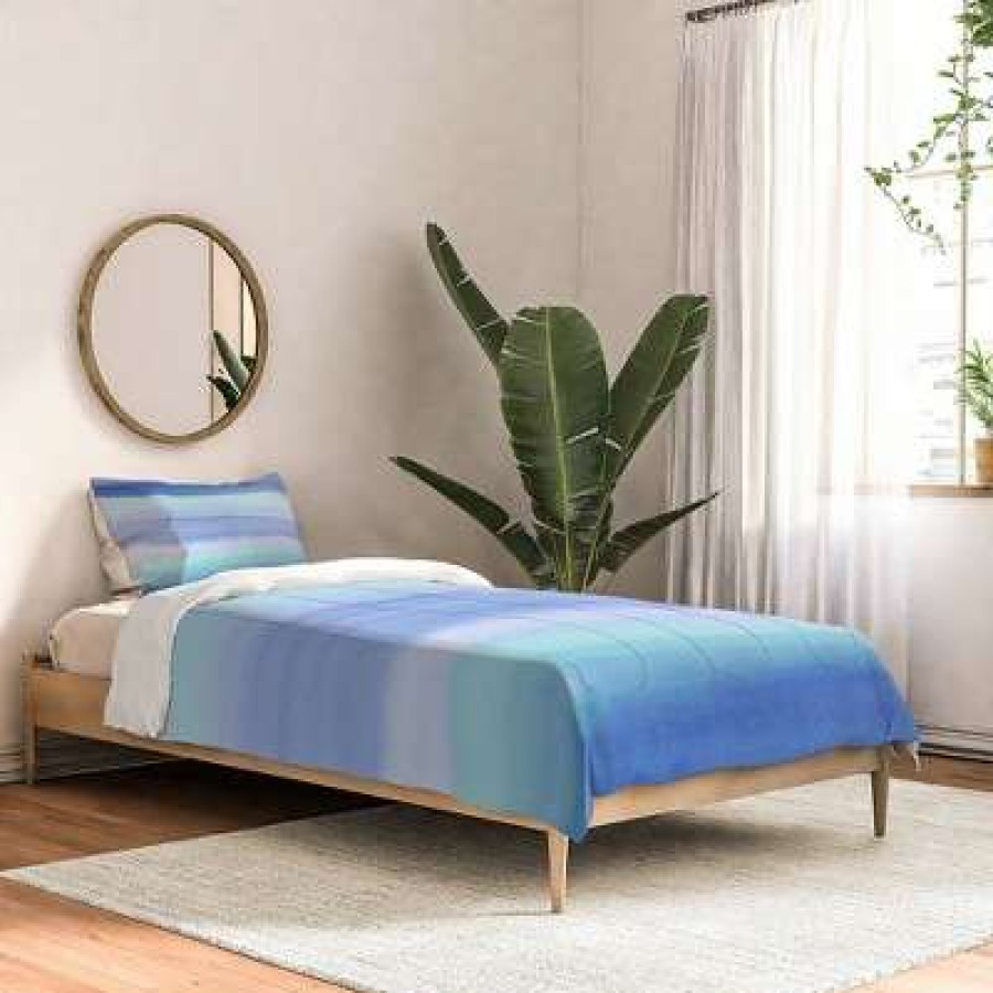 Comforter Bedding Sets * | Best Deal Amy Sia Ombre Comforter Set Deny Designs Blue