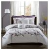 Duvet Cover Bedding Sets * | Best Reviews Of Madison Park Sakura Cotton Duvet Cover Set 7Pc Purple