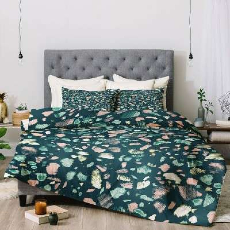 Comforter Bedding Sets * | Top 10 Pattern State Terrazzo Chalk Comforter & Sham Set Deny Designs