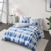 Duvet Cover Bedding Sets * | Best Pirce 3Pc Tie Dye Cotton Printed Duvet Set Cosmoliving By Cosmopolitan Blue