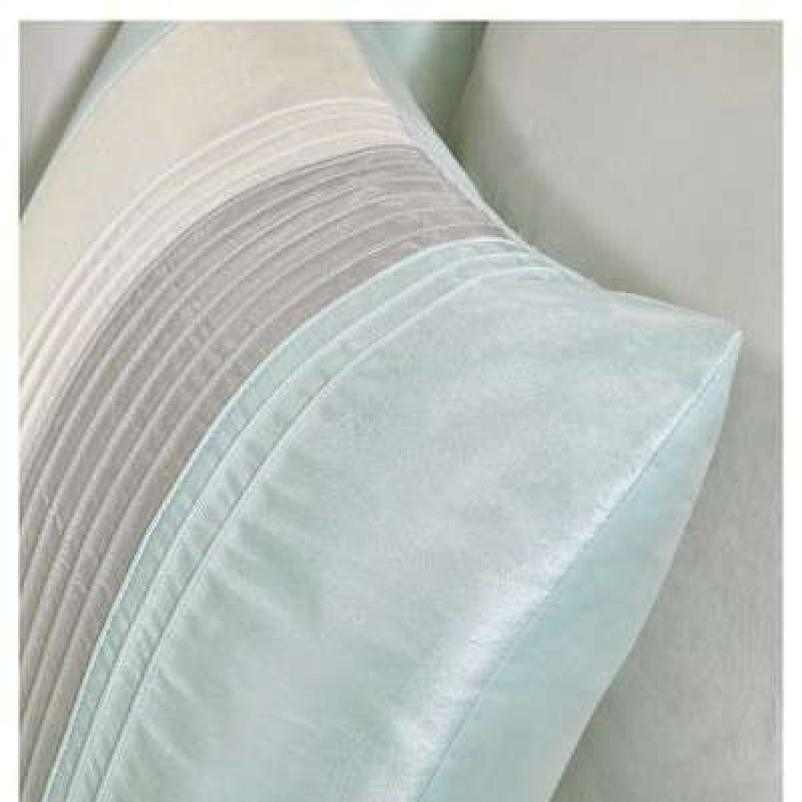 Duvet Cover Bedding Sets * | Best Pirce Madison Park 6Pc Salem Pleated Colorblock Duvet Cover Set