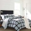 Comforter Bedding Sets * | Best Sale Atlantic Blue Lewis Plaid Comforter Set Eddie Bauer