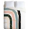 Duvet Cover Bedding Sets * | Promo Aleeya Jones Unsettled Rainbow Duvet Set Deny Designs Pink/Blue