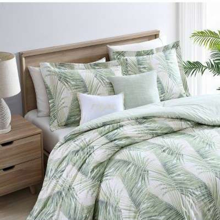 Comforter Bedding Sets * | Cheapest 5Pc Kauai Comforter Sham Bonus Set Tommy Bahama Green