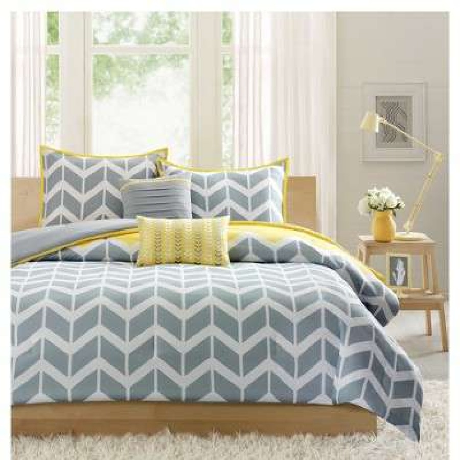 Comforter Bedding Sets * | Best Reviews Of Intelligent Design Chevron Darcy Comforter Set