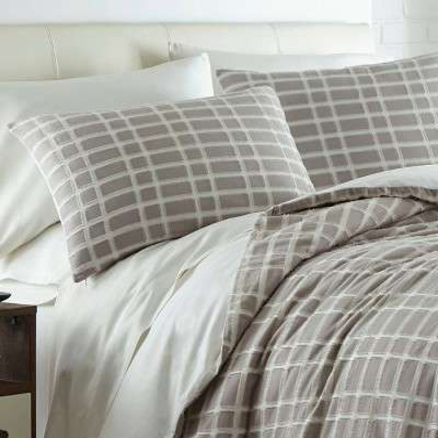 Duvet Cover Bedding Sets * | Promo City Scene Full/Queen Sherman Duvet Cover Set Gray