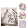 Quilt Bedding Sets * | New Night Owl Pink 5-Piece Crib Bedding Set Levtex Baby