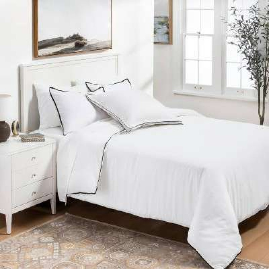 Bedding Collections * | Buy Threshold Signature Hotel Border Frame Bedding Collection Threshold