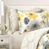 Comforter Bedding Sets * | Best Deal Lush Decor 6Pc Leah Comforter Set Lush Decor Yellow/Gray