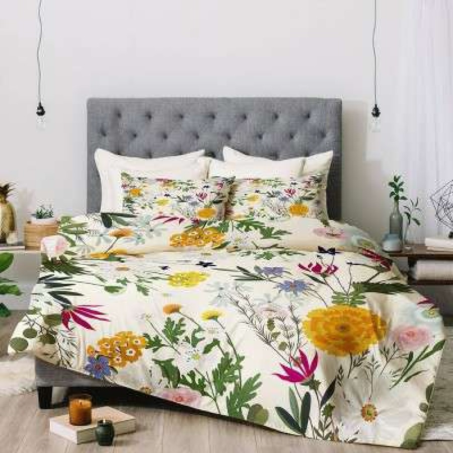 Comforter Bedding Sets * | Cheapest Iveta Abolina Bretta Comforter Set Deny Designs Yellow