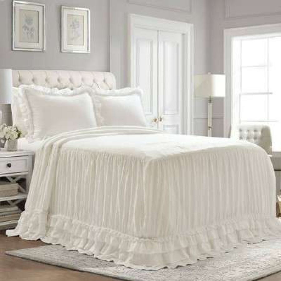 Bedding Collections * | Discount Lush Decor Ella Lace Ruffle Collection Lush Decor