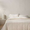 Duvet Cover Bedding Sets * | Coupon Heavyweight Linen Blend Stripe Duvet & Pillow Sham Set Casaluna