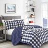 Quilt Bedding Sets * | Flash Sale Lake House Plaid Reversible Quilt Set Blue Eddie Bauer