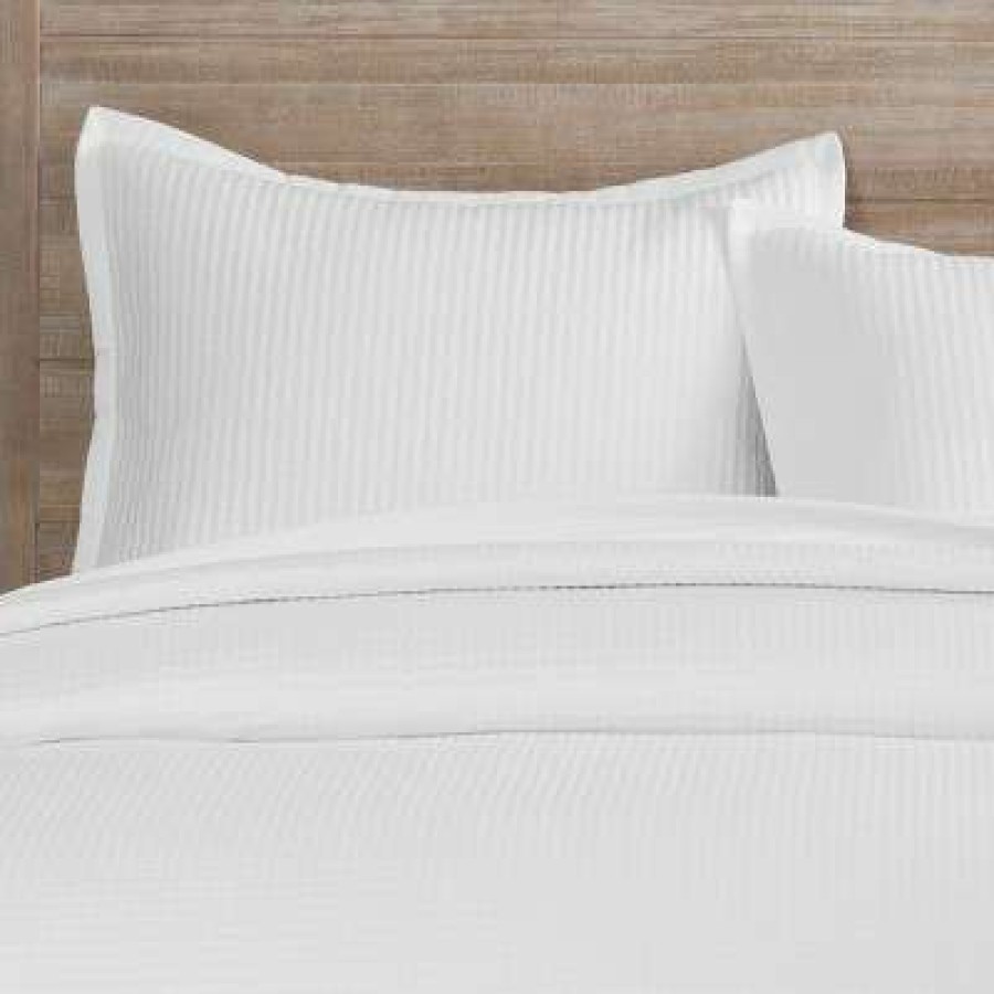 Coverlet Bedding Sets * | Cheapest White Pebble Solid Coverlet Set 3Pc Vue