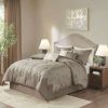 Comforter Bedding Sets * | Best Sale Madison Park Atlas Jacquard Comforter Set Gray