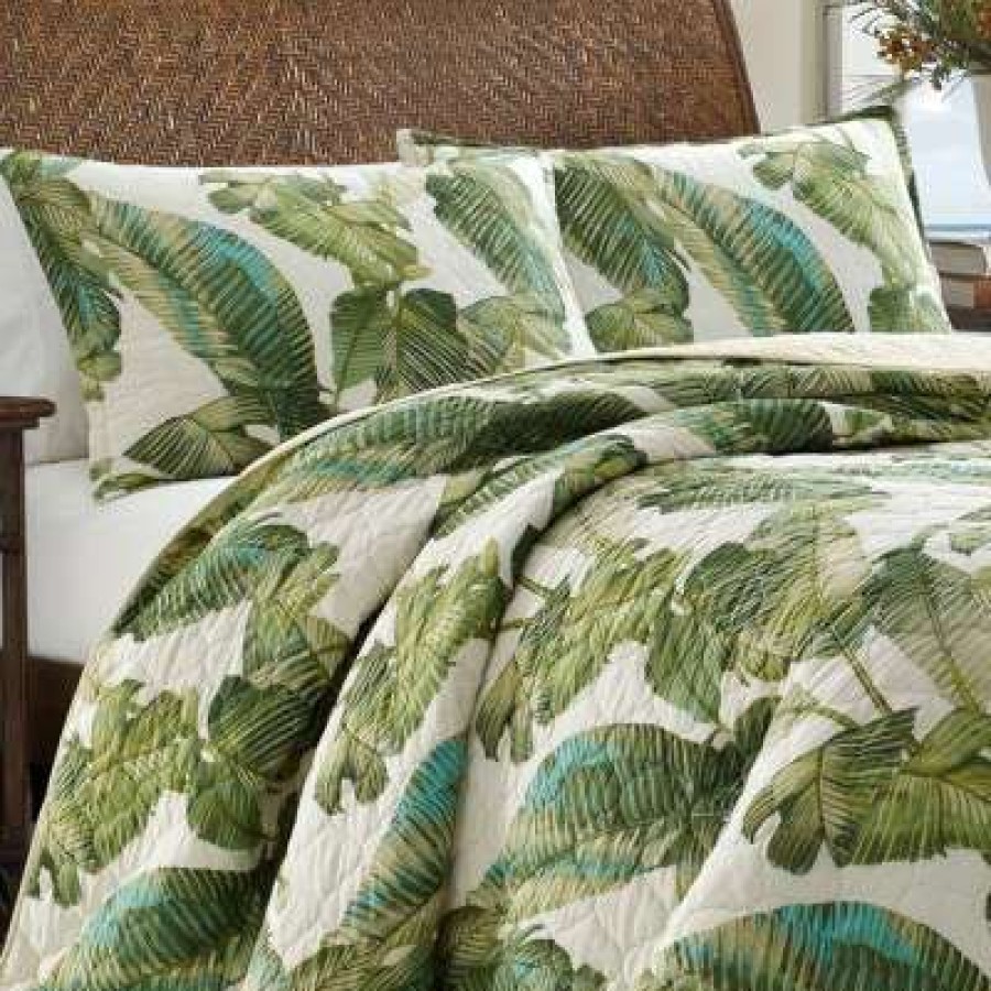 Quilt Bedding Sets * | Wholesale Fiesta Palms Quilt & Sham Set Tommy Bahama Bright Green