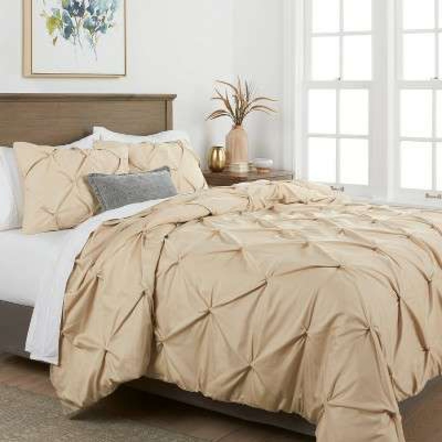 Duvet Cover Bedding Sets * | Hot Sale Pinch Pleat Duvet Cover & Sham Set Threshold