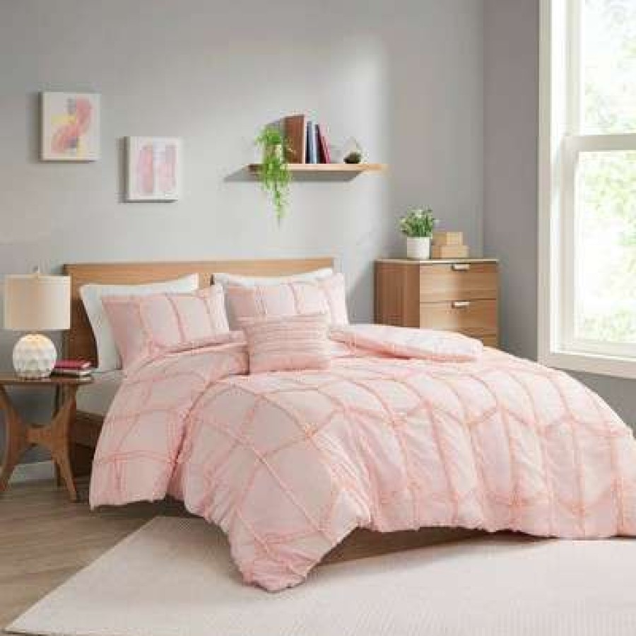 Comforter Bedding Sets * | Top 10 Intelligent Design Elena Ruffle Comforter & Sham Set