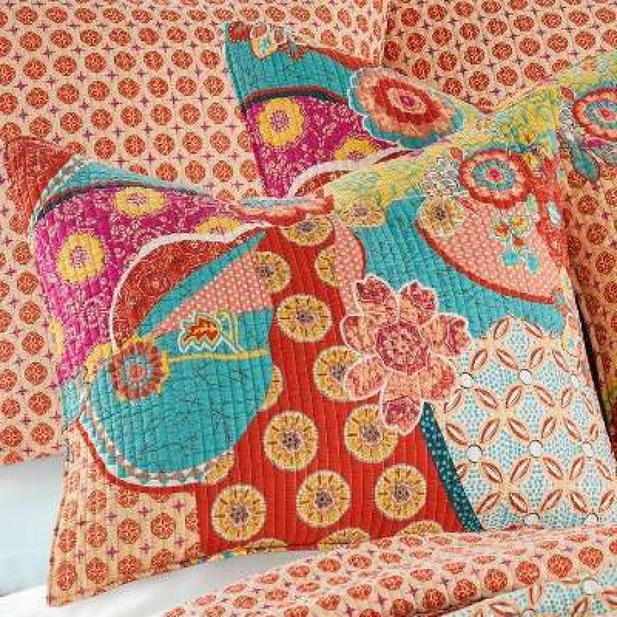 Quilt Bedding Sets * | Outlet Homthreads Zanzibar Quilt Set Multicolored