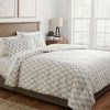 Comforter Bedding Sets * | New Cotton Block Print Comforter & Sham Set White/Navy Threshold