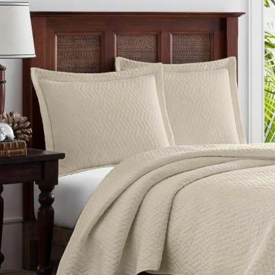 Quilt Bedding Sets * | Coupon Dune Quilt & Sham Set Tommy Bahama Beige