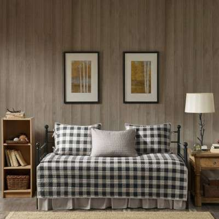 Coverlet Bedding Sets * | Best Pirce Woolrich Buffalo Check Day Bed Cover Set