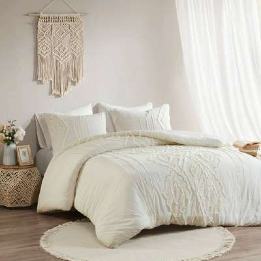 Duvet Cover Bedding Sets * | New Madison Park Lola Cotton Duvet Cover Set