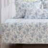 Quilt Bedding Sets * | Hot Sale 39" X 75" Walled Garden Daybed Quilt & Sham Bonus Set Blue Laura Ashley