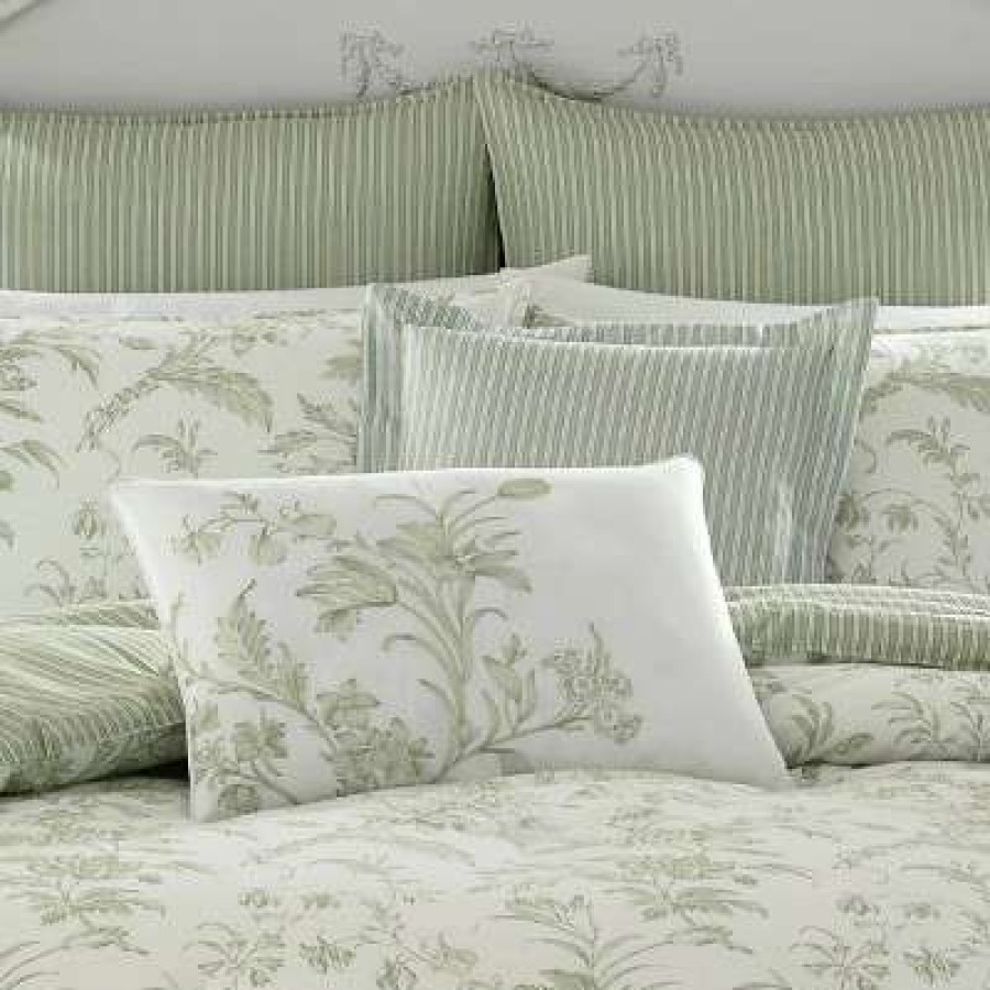 Duvet Cover Bedding Sets * | Cheapest Natalie Duvet Set Laura Ashley Green