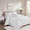 Duvet Cover Bedding Sets * | Promo Intelligent Design Jemma Solid Clipped Jacquard Duvet Cover Set