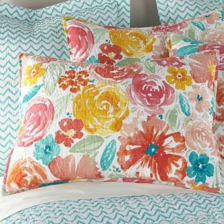 Quilt Bedding Sets * | Budget Homthreads Leora Floral Quilt Set Multicolored