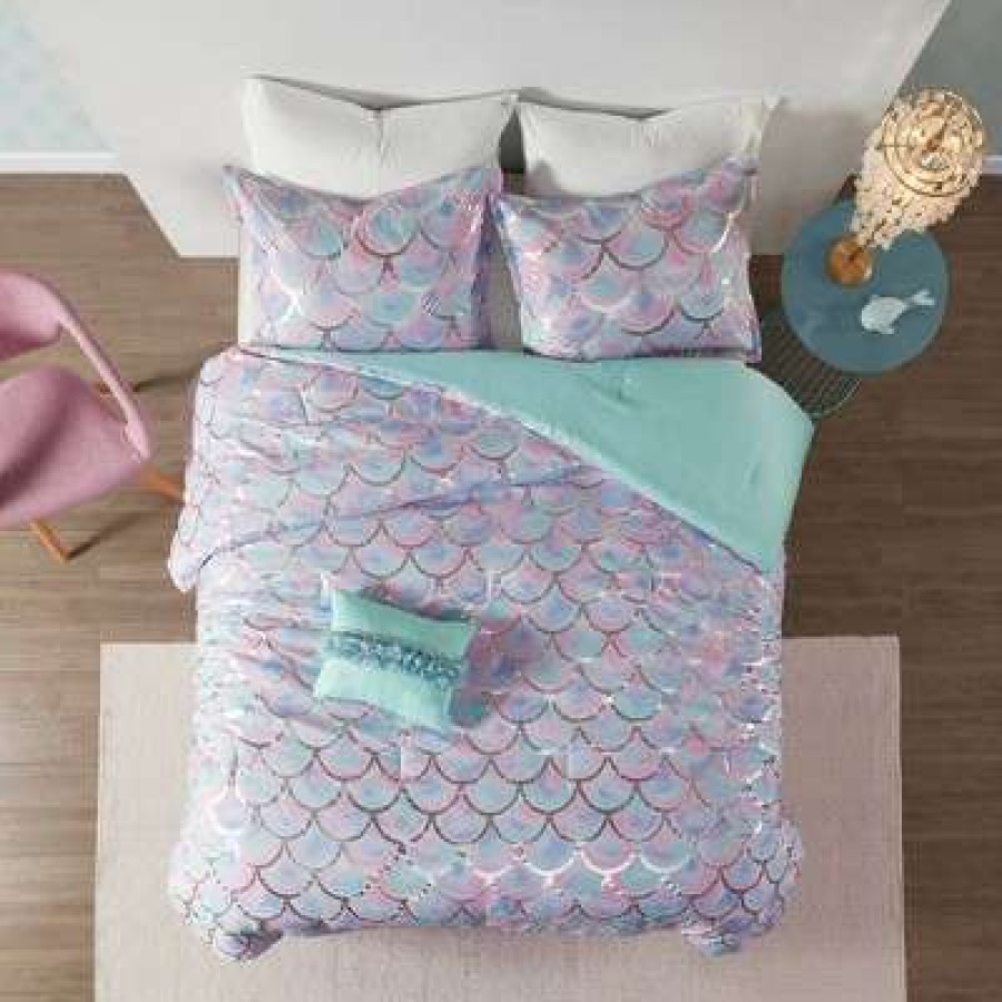 Bedding Collections * | Wholesale Mi Zone Daphne Metallic Printed Bedding Collection