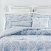 Comforter Bedding Sets * | Cheap Comforter Sham Set Laura Ashley Nina Blue