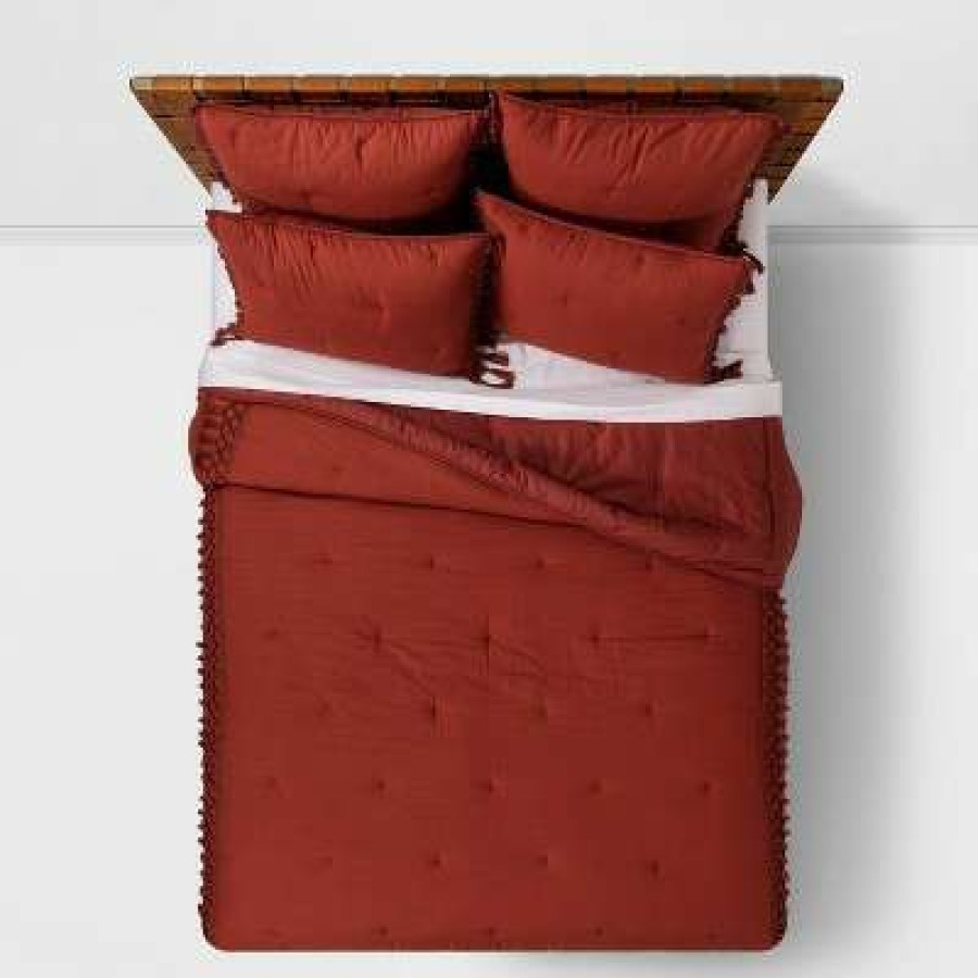 Bedding Collections * | Budget Macrame Tassel Tufted Top Of Bed Collection Opalhouse