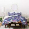 Duvet Cover Bedding Sets * | Best Sale Schatzi Brown Gillian Floral Duvet Set Deny Designs