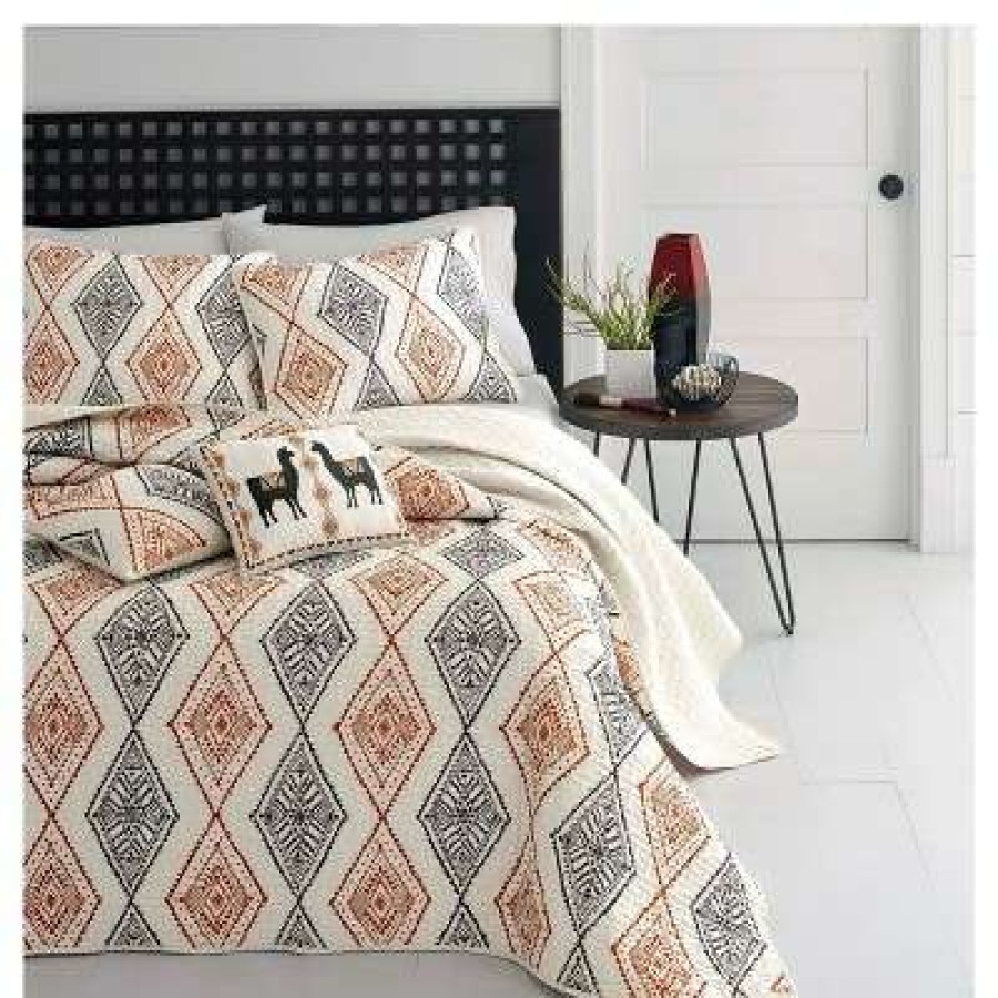 Bedding Collections * | Flash Sale Beige Cusco Rhombus Bedding Collection Azalea Skye