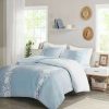 Duvet Cover Bedding Sets * | Wholesale Madison Park Ellie Cotton Duvet Cover Set Blue