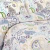 Duvet Cover Bedding Sets * | Brand New Paisley Garden Cotton Flannel Printed Oversized Duvet Set Tribeca Living Multicolored